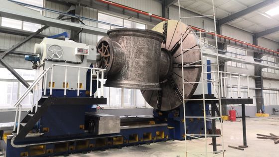 Heavy Duty Horizontal CNC Lathe Machine For Turning Wind Shaft